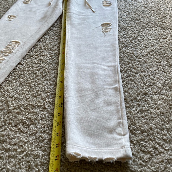 ALO Yoga Distressed Lounge Pants Sweatpants Sz M - Picture 10 of 10